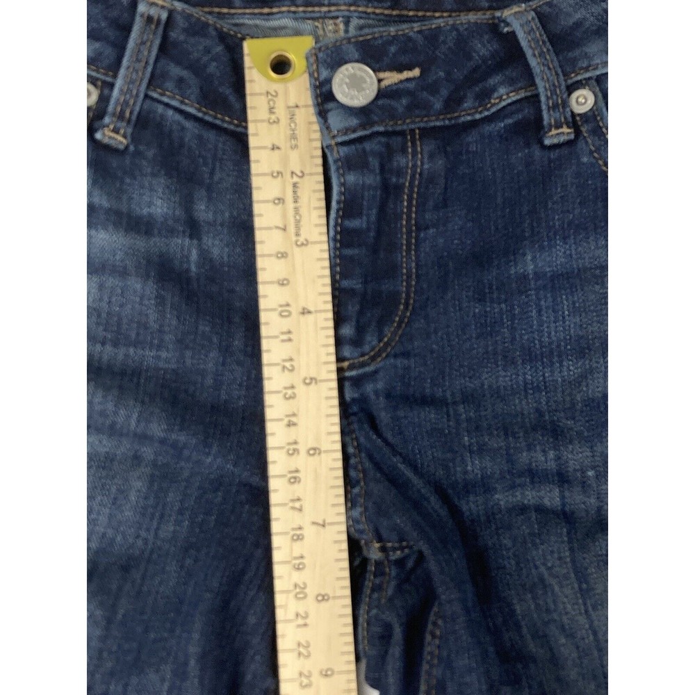 Lucky Brand Lolita Crop Low Rise Raw Hem Jeans Womens Blue Size 29 - Picture 8 of 16